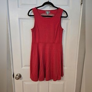 Coral skull skater dress